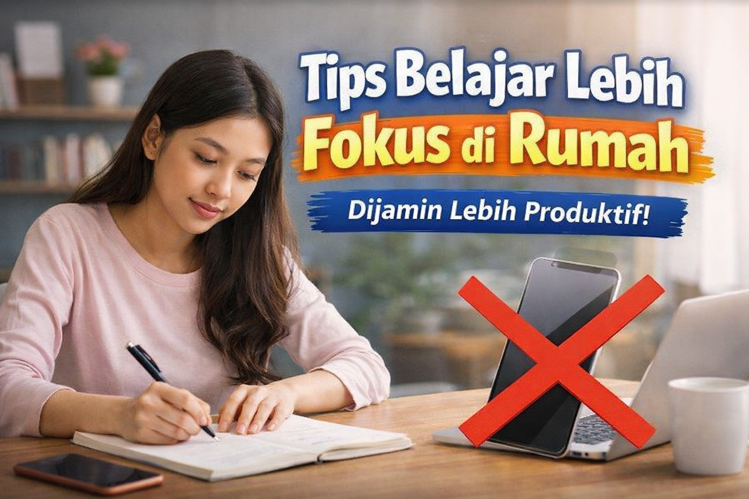 Tips Belajar Lebih Fokus di Rumah, Dijamin Lebih Produktif!